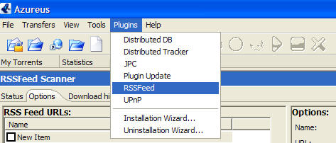 Azureus RSS